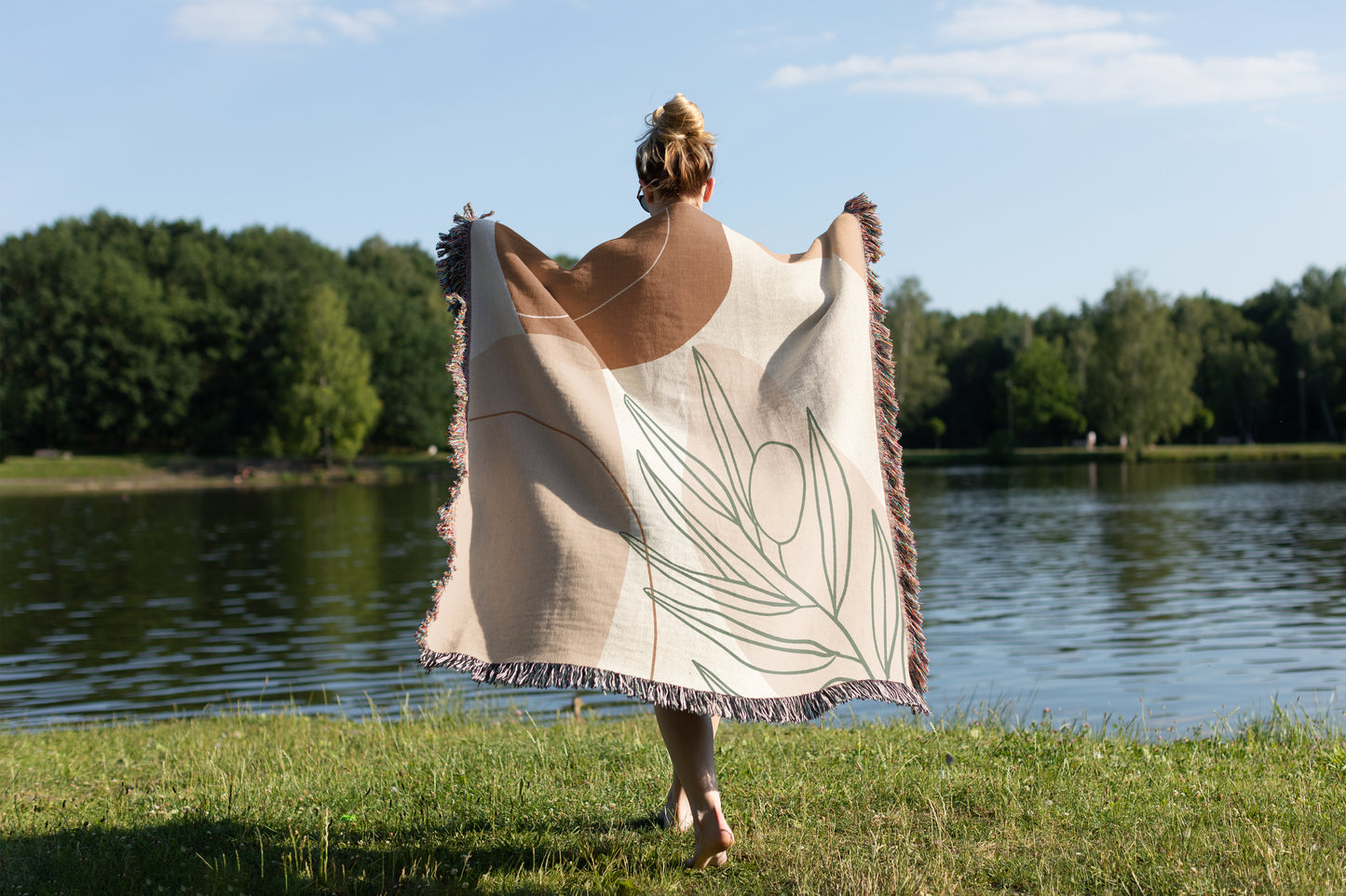 Natural Aura Boho Throw Blanket