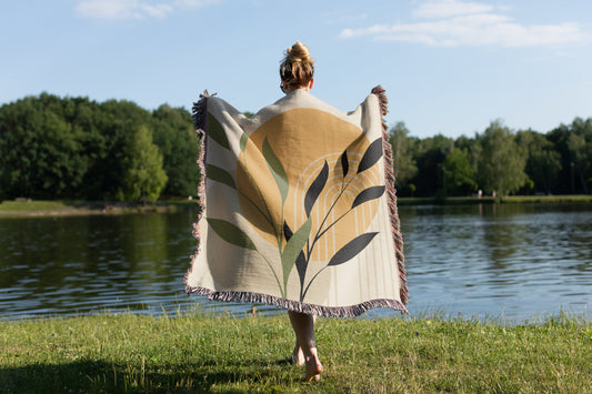 Sunrise Boho Throw Blanket