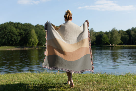 Arizona Sunset Boho Throw Blanket