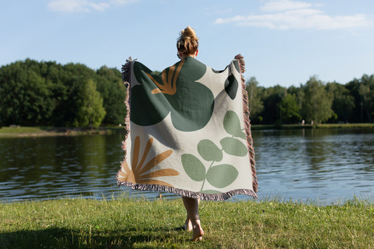 Eco-Chic Boho Throw Blanket