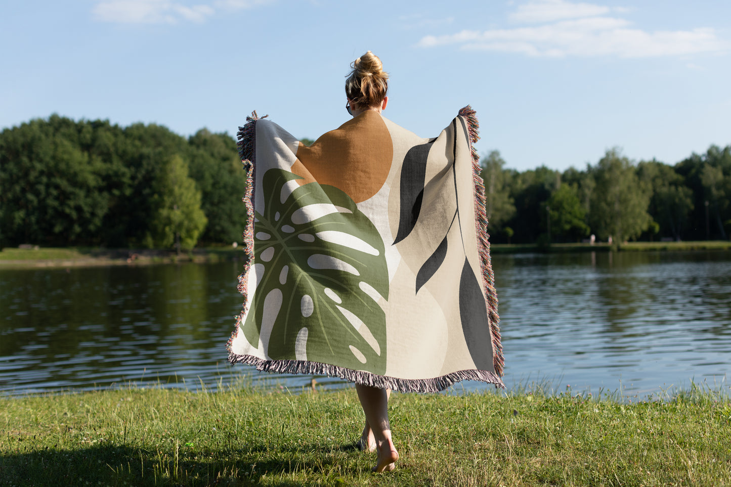 Tropical Breeze Boho Throw Blanket